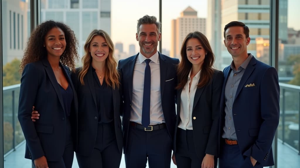 The WealthPath advisory team collaborating in a bright modern office